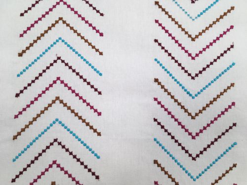 Cotton Tuck Emb Fabric 280GMS H26 V10