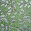 Green Leaf Embroidery Fabric India