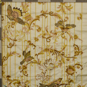 Ornamental Bird Embroidery Fabric