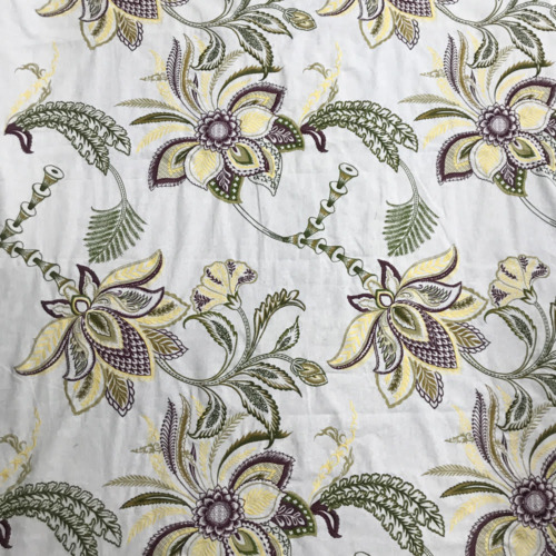Metallic Thread Linen Embroidery Fabric