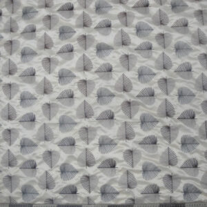 White Poly Satin with Subtle Embroidery
