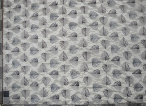 White Poly Satin with Subtle Embroidery