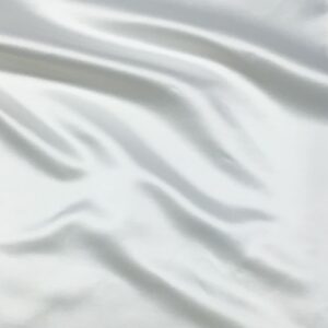 Shiny Smooth White Silk Fabric