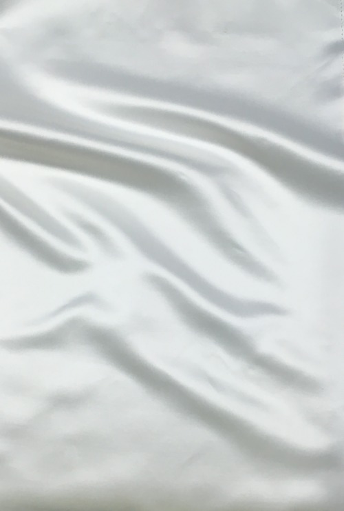Shiny Smooth White Silk Fabric