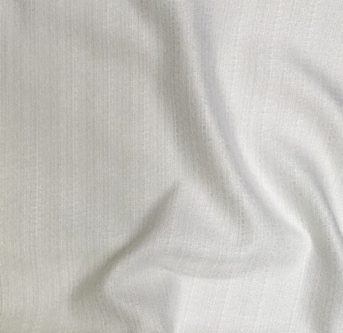 White Textured Silk Fabric India