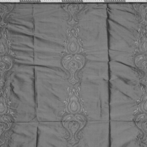 Cream silk fabric with squares