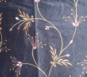 Indian floral silk production for Italian markets