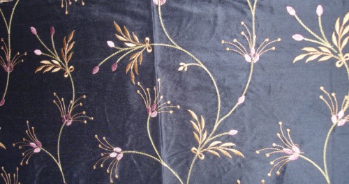 Indian floral silk production for Italian markets