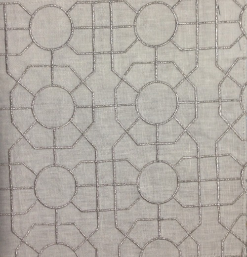 Traditional Leaf Pattern on Silk Net