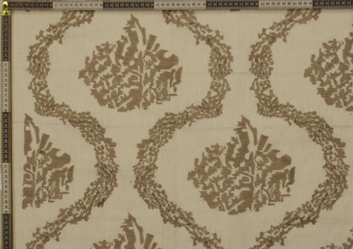 Floral Vine Pattern on Mesh Fabric