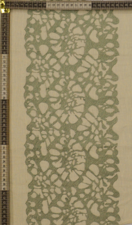 Delicate Thread Work on Sheer Net