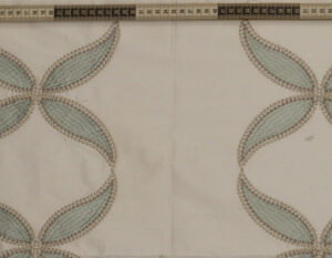 Paisley Floral Fusion on Silk Net
