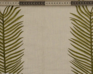Palm Leaf Embroidery Fabric India