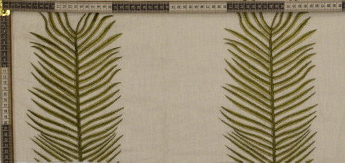 Palm Leaf Embroidery Fabric India