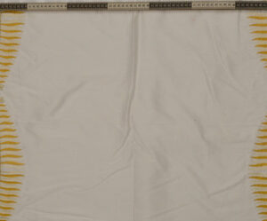 Minimal Yellow Leaf Edge Fabric