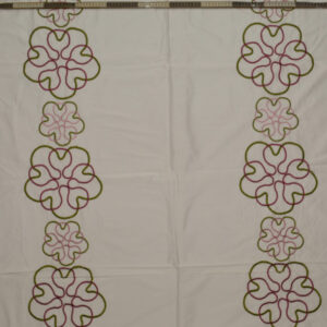 Bold Flower Motif on Soft Net Fabric