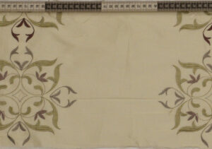 Classic Floral Border Fabric Design