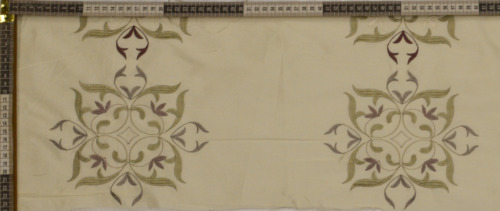 Classic Floral Border Fabric Design