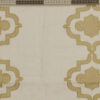 Linen Fabric with Subtle Floral Work