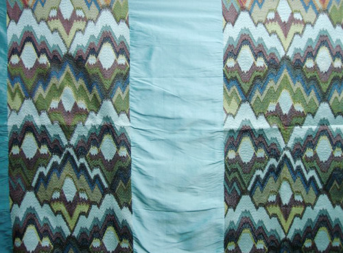 Detailed Stitch Work on Pure Silk