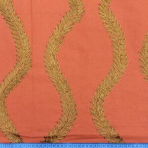 White cotton drill with lacework