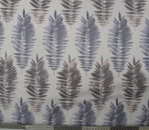 Blue Paisley Motif Silk Fabric India