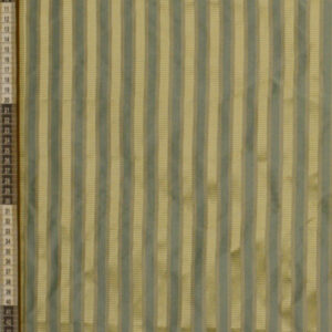 Beige silk fabric with leaf motifs