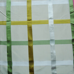 Plain 100% Silk Fabric White Tone