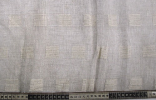 Textured Square Pattern Silk Fabric