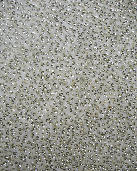 Floral Embroidered Silk Net Fabric