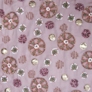 White Sequin Fabrics India