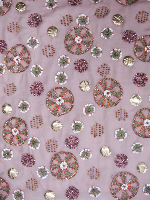 White Sequin Fabrics India