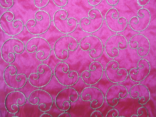 Soft Organza with Leaf Motifs