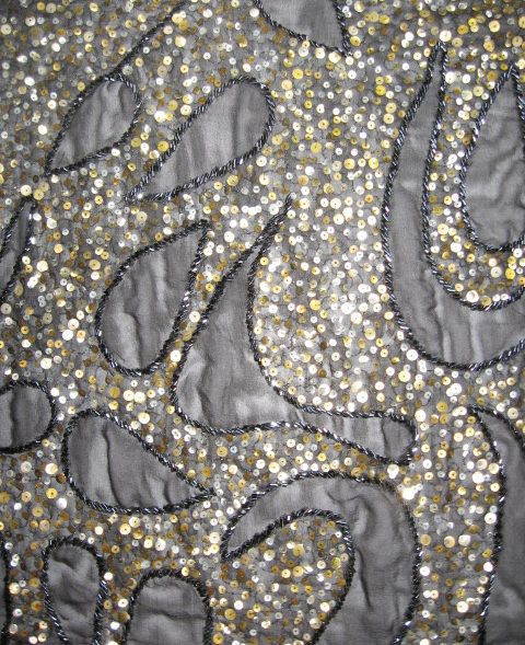 Metallic Sequin Embroidery Fabric