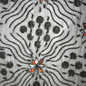 Textured Floral Net Design