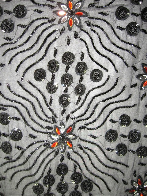 Textured Floral Net Design