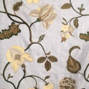 Linen Cotton Embroidery Fabric