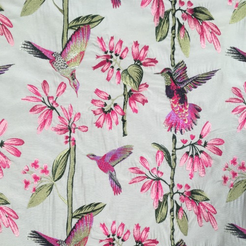 Hummingbird floral fabric India