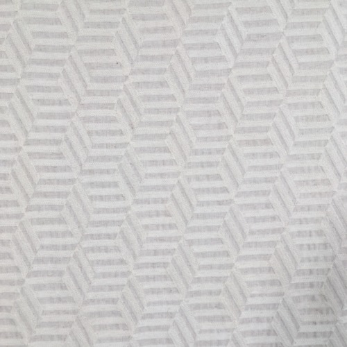 Poly Cotton Linen with Subtle Embroidery